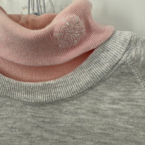 VTG 90s Snow Bunnies Sweatshirt Gray Pullover Rabbits Graphic Winter M L Cozy - Picture 3 of 6